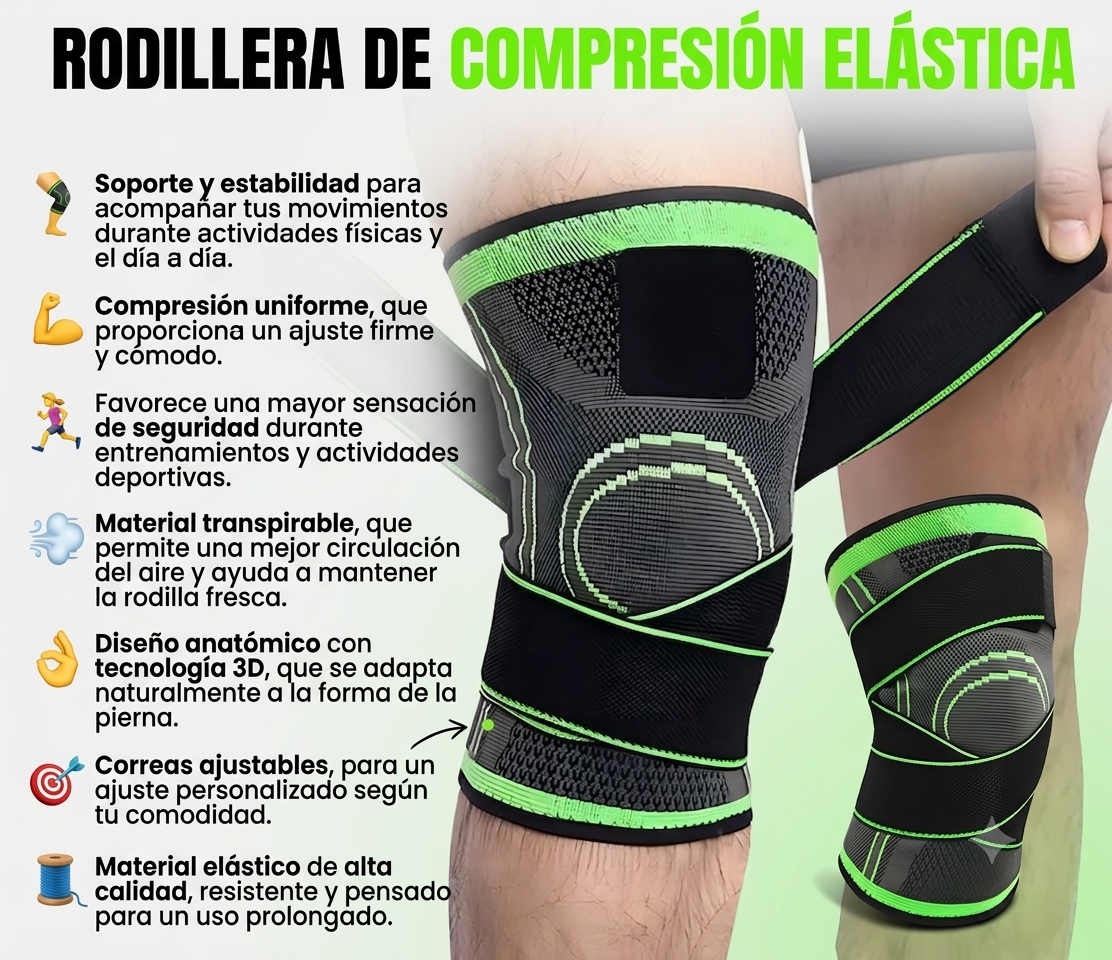 Rodillera De Compresion Elastica