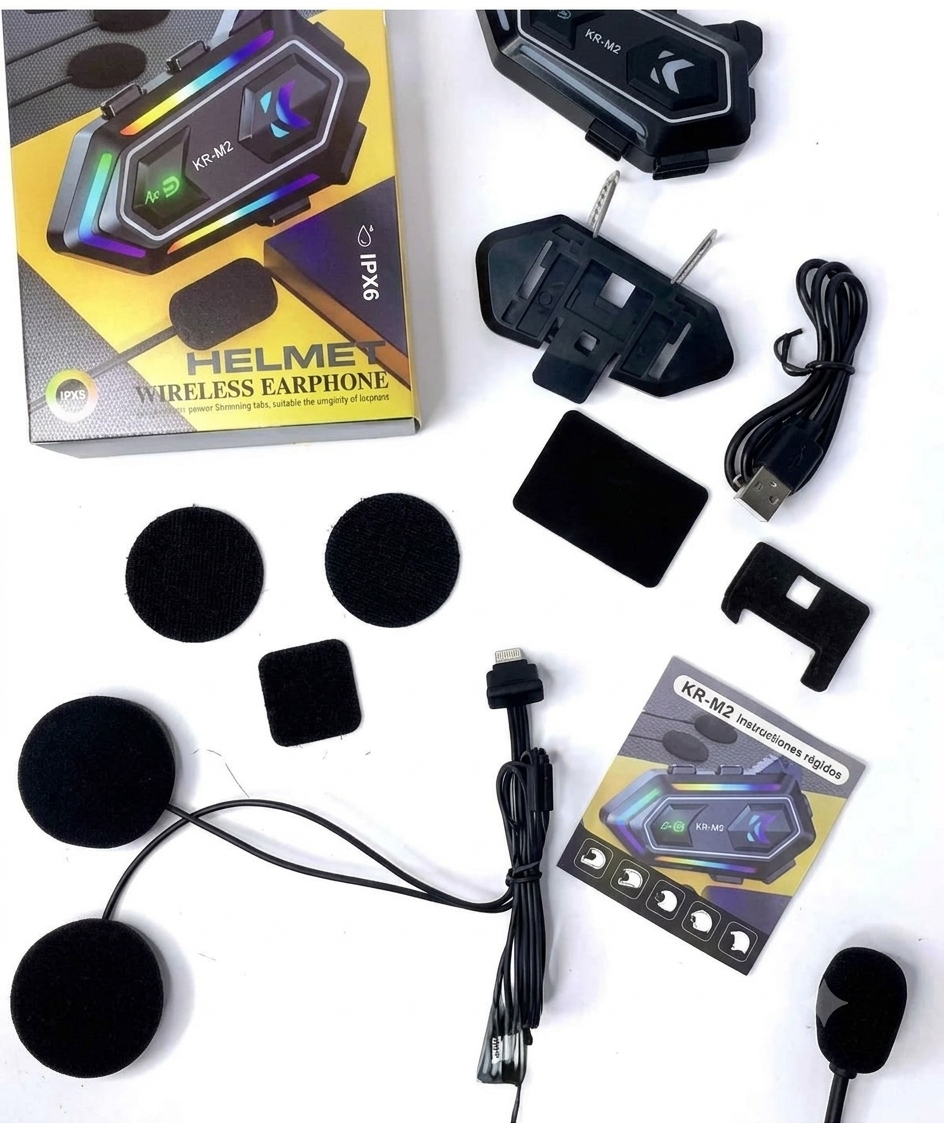 intercomunicador bluetooth casco moto kr