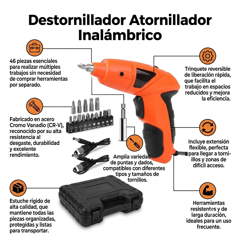 Destornillador Atornillador Inalambrico