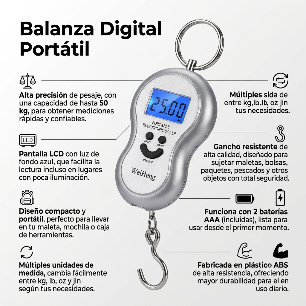 Balanza Digital Portátil