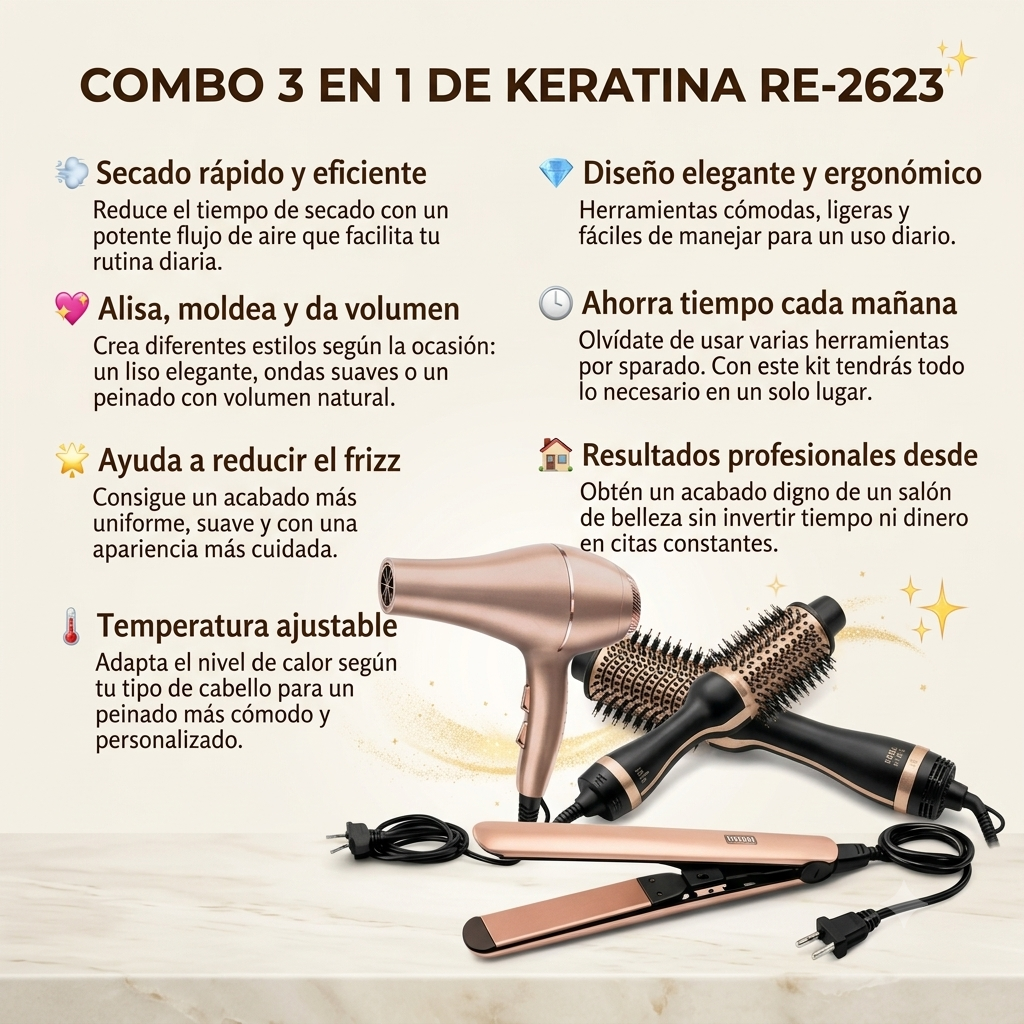 COMBO 3 EN 1 DE KERATINA RE-2623