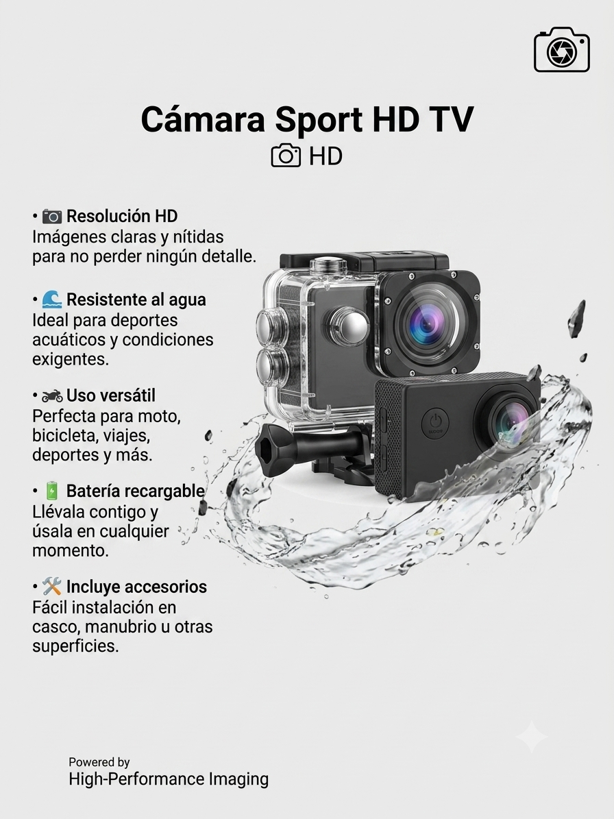 CAMARA SPORT HD TV